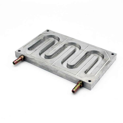 Aluminium liquid cold plate runner design
