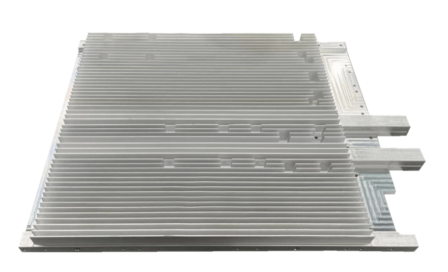 Aluminium water-cooled panels