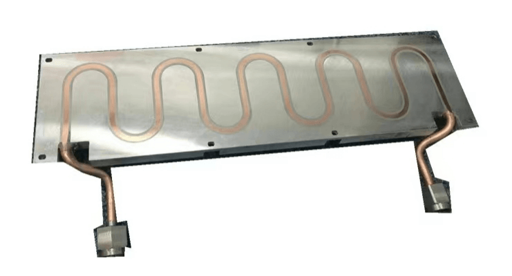 Water-cooled panels with copper tubes