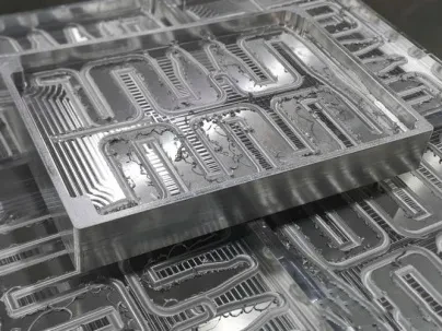Water-cooled plate manufacturing