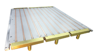 Water-cooled plate embedded with copper tube