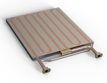 Embedded copper tube liquid cold plate