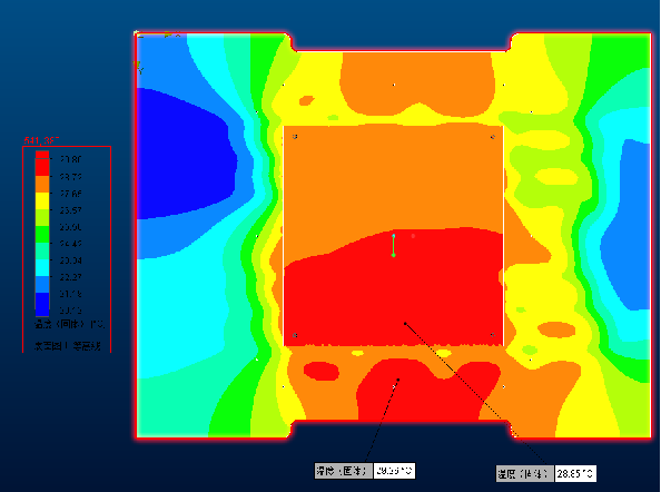 Copper tube plate heat source simulation