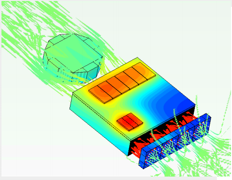Cold Plates heat dissipation diagram, demonstrating the heat dissipation of Cold Plates when running